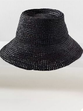 NWT Anthropologie Raffia Bucket Hat